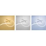 Deckenlampe Rind modern LED+Fernbedienung APP393-CP chrome