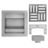 Tuš kanalica REA CROSS Nickel Brush 12x12