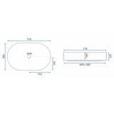 Vasque à poser en céramique Rea Nadia 70