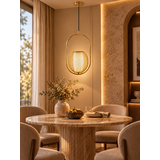 Lampa Sufitowa Wisząca Złota  APP1944-1CP