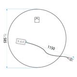 Spiegel LED 60cm BAS