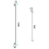 WANDLEUCHTE LED LHJ066-W 150cm BLACK