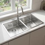 Νεροχύτης από μαύρο ατσάλι REA Joel BRUSH STEEL