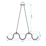 LAMPA SUFITOWA WISZĄCA APP1440-5CP Złota