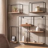 Zestaw 4 półek ściennych LOFT Metalowe Industrial CFZL-TSF011
