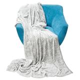 Koc z mikrofibry Snow Dark Grey