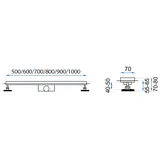 Linijinis nutekėjimas  REA PURE NEO PRO black matt 80