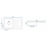 Granito kriauklė DAG smėlio spalvos