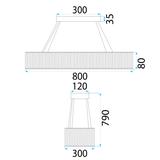 Пендел LED APP1547-CP CHROME