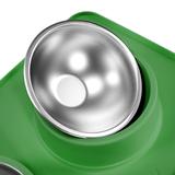 Metalowe Miski Dla Psa lub Kota z Antypoślizgową Matą Zielona PJ-087