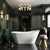 Ελεύθερα τοποθετημένη ακρυλική μπανιέρα Lusso Slim 170