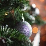 BOMBKI CHOINKOWE SREBRNE 36SZT 311433C