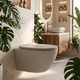 toilet bowl REA Carlo Mini Rimless Ecru