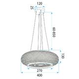 Lampa sufitowa wisząca boho APP1908-3CP