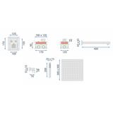 Peidetud dušikomplekt FENIX DAVIS Black koos termostaadiga +BOX