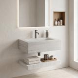 Lavabo suspendu avec étagère Rea Apollo Muralto Roma 70