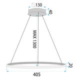 Lampa wisząca LHJ001-CP 40 cm GOLD