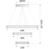 Deckenlampe Vegas  20+40+60 Fernbedienung