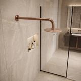 Кръгло рамо за душ пита REA JS-9021 40cm Brush copper