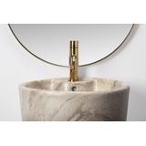 Szabadon álló mosdó Blanka Natural Matt Marble