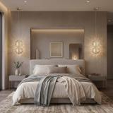 Lampa wisząca LED G148-2CP Gold Złota Szczotkowana