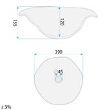 Umywalka nablatowa Rea HM-35B Handmade ART