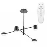 Deckenlampe 4-Arm APP596-4C Black +REMOTE