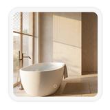 Lustro ścienne LED 70x70cm TOP-2