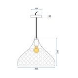 Hängelampe mirror Silver APP272-1CP