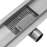 Лінійний злив REA PURE NEO NICKEL BRUSH INOX 50