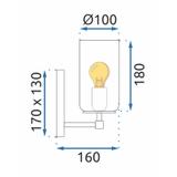 Wandlampe APP1224-1W GOLD