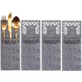 Pokrowiec na sztućce Świateczny 4 szt KF357-4G