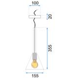 Hängelampe Largo Black