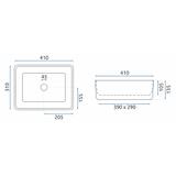 Umywalka Nablatowa REA Anita Mini