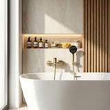 Смесител за вана PREMIUM REA Vision Brush Gold