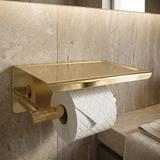 Držiak na toaletný papier s poličkou 6613 Modern Gold