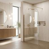 Shower screen Rea Heaven Brush Gold 110