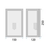 WANDLAMPE APP1304-1W BLACK