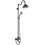 dušas komplekts REA BERGAMO OLD BLACK