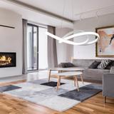 Hängelampe Ring modern LED+Fernbedienung APP392-CP White