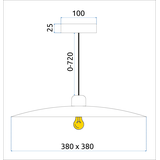 Lampe APP1289-1CP Black