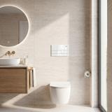 Unterputz-WC-Gestell Set Slim 024N mit T White Glass Drückerplatte