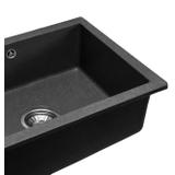 Évier granit Nels black dots