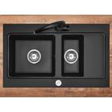 Zlewozmywak granitowy Fox czarny