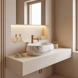 Opzetwastafel Rea Zoe Dune