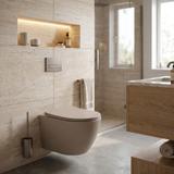 Seinälle ripustettava wc-istuin REA Focus Tornado Taupe