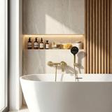 torneira de banheira PREMIUM REA Prime Gold Brush