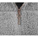 Bluza Damska Sherpa z kołnierzem Light Grey S