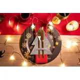 Pokrowiec na sztućce Świateczny 6 szt KF370-6