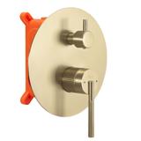 Conjunto de duche embutido Rea Argon Gold Brush  + BOX